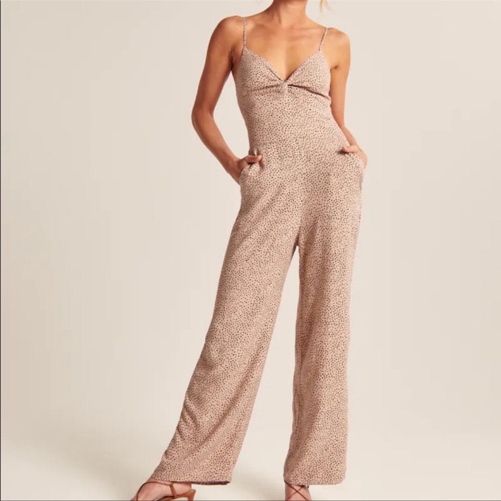 Abercrombie & Fitch - Animal Print - Wide Leg Jumpsuit - XS - Picture 1 of 9